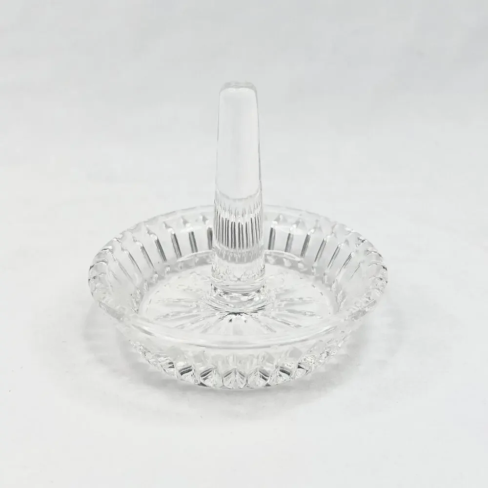 Vintage Faceted Glass Ring Holder/Dish
